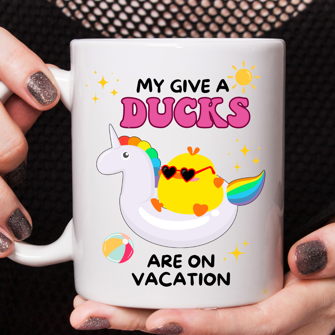 My give a ducks are on vacation