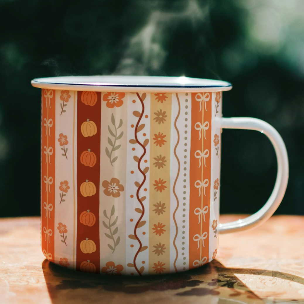 Fall Coquette Enamel Mug