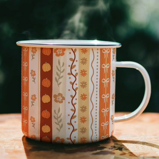 Fall Coquette Enamel Mug