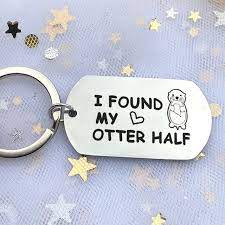 I found my otter half keychain