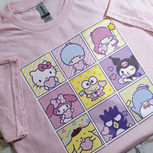 Hello Kitty and Friends Tshirt Small Pink