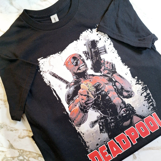 Deadpool Black Small Tshirt