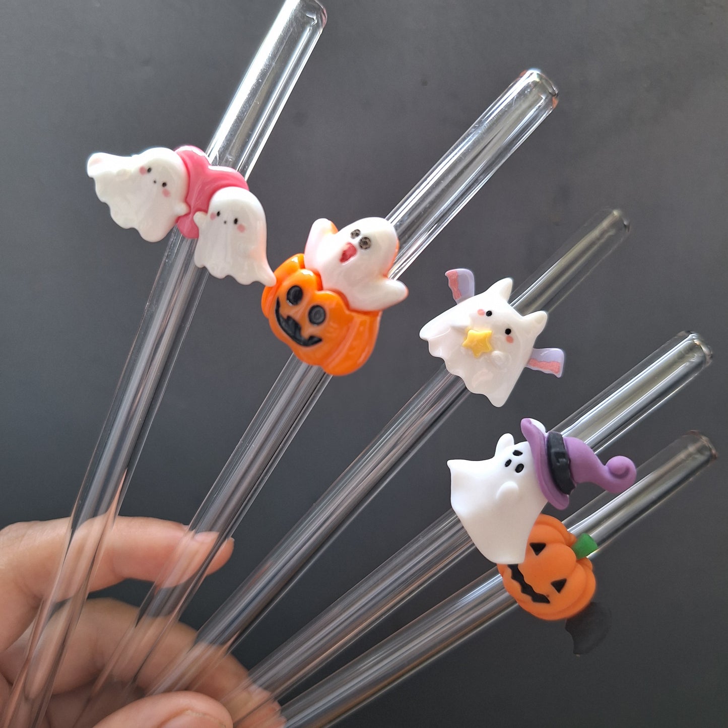 Halloween Glass Straws