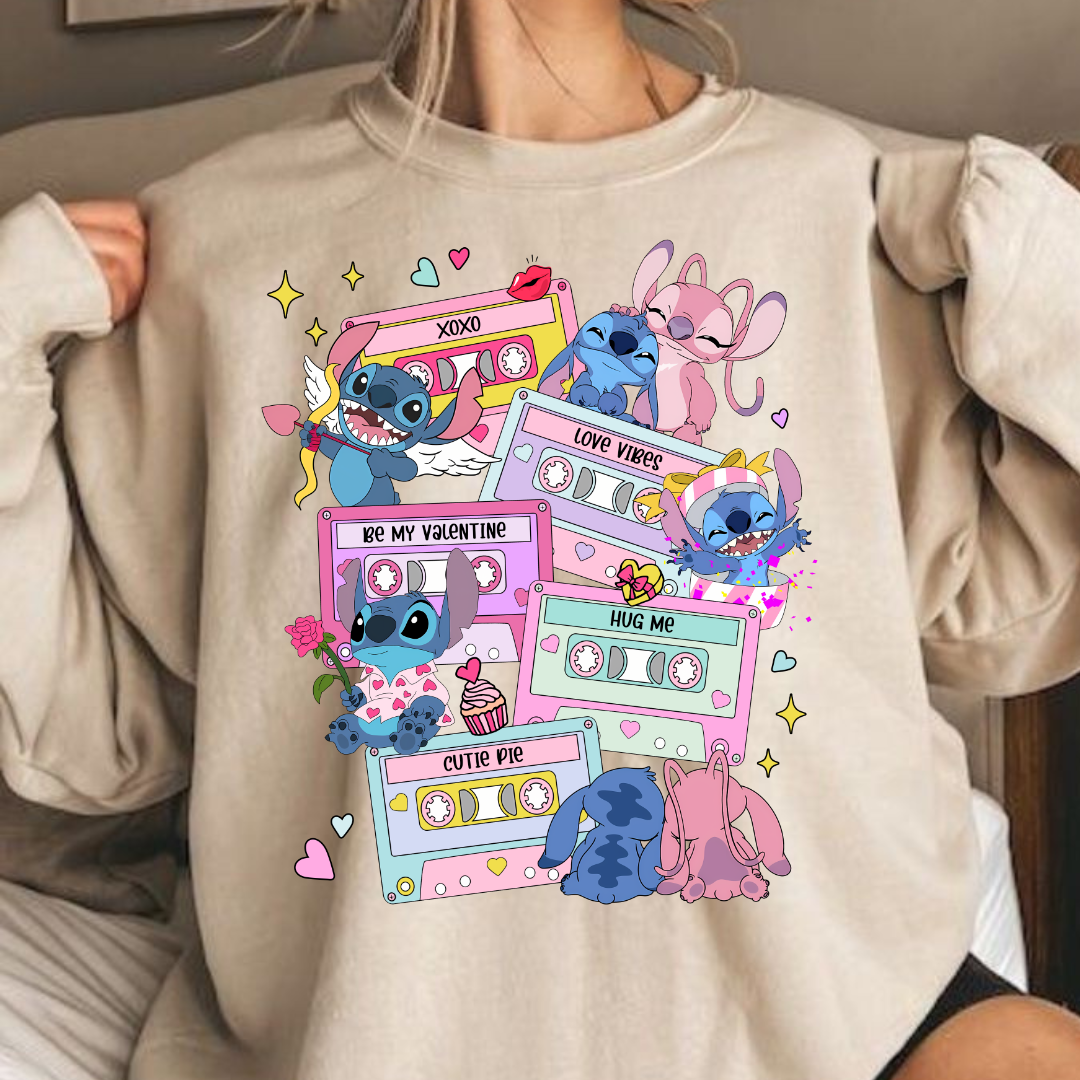 Stitch and Angel Retro Sweatshirt