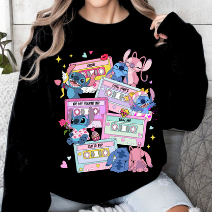 Stitch and Angel Retro Sweatshirt