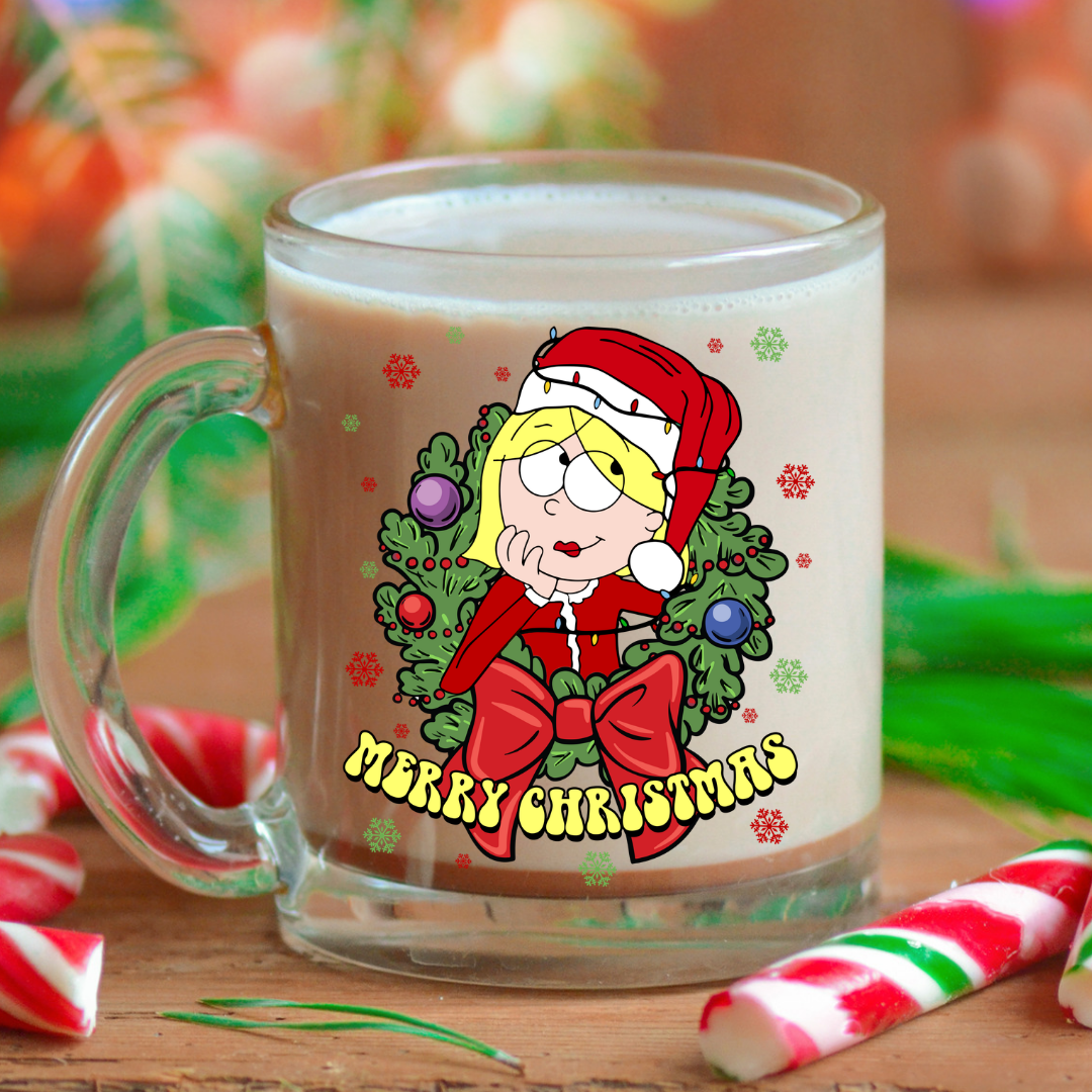 Lizzie Mcguire Christmas Glass Mug