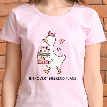 Introvert Weekend Plans Tshirt