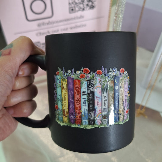 Taylor Albums Black Mug
