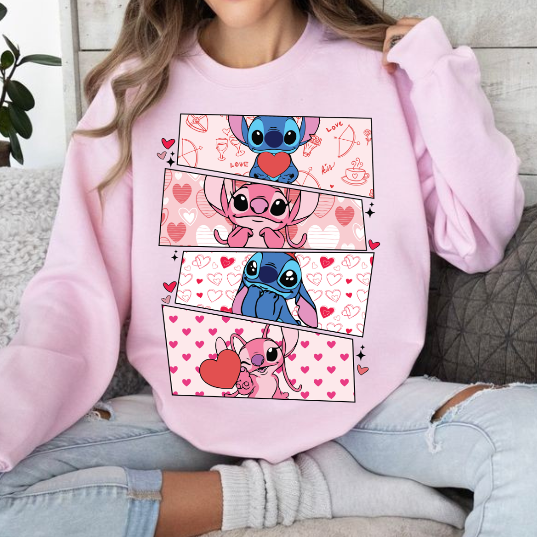 Stitch and Angel Sweatshirt