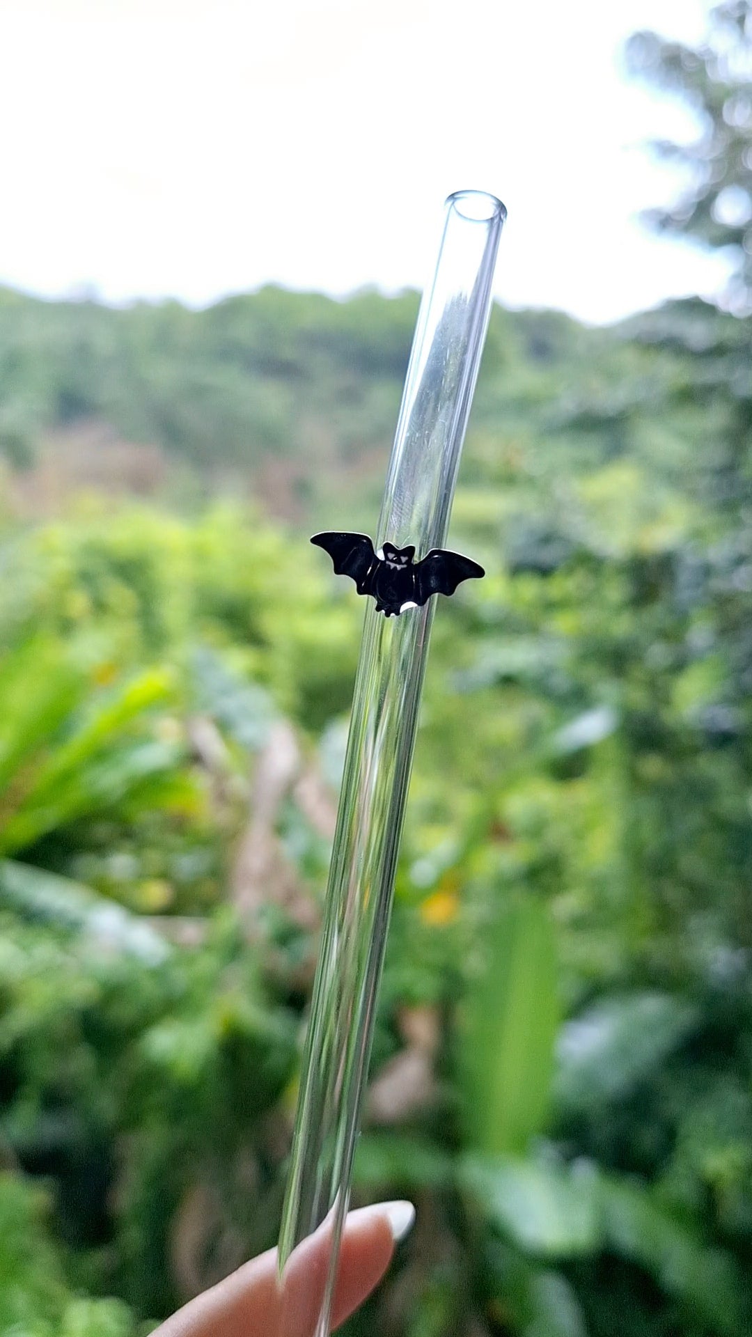 Halloween Glass Straw