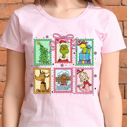 Grinch Stamps Tshirt