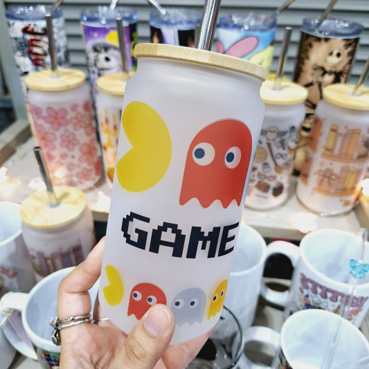 Pac Man Can Glass