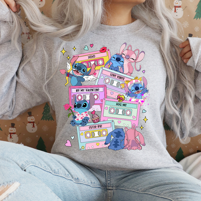 Stitch and Angel Retro Sweatshirt