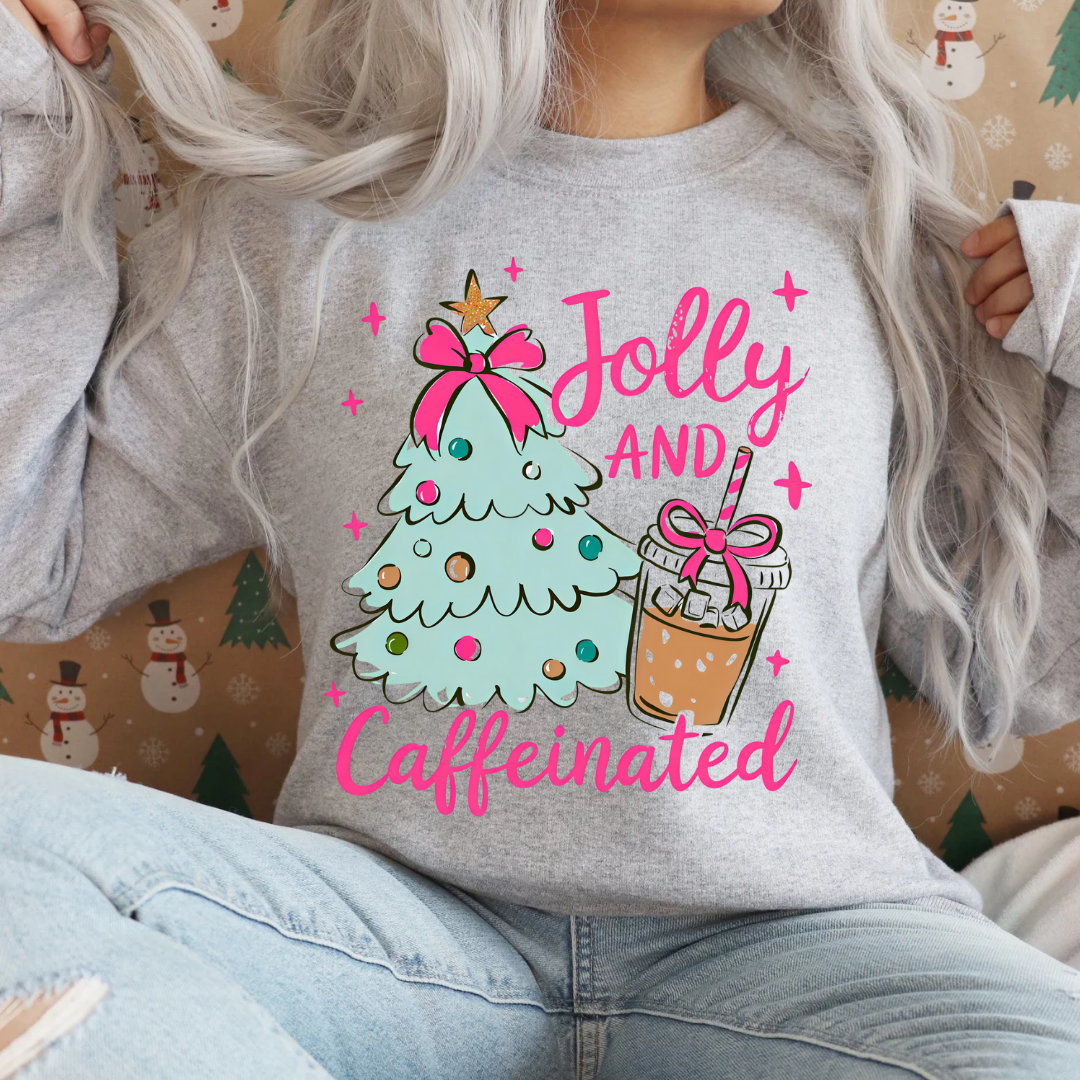 Jolly and Caffeinated Sweatshirt (Green)