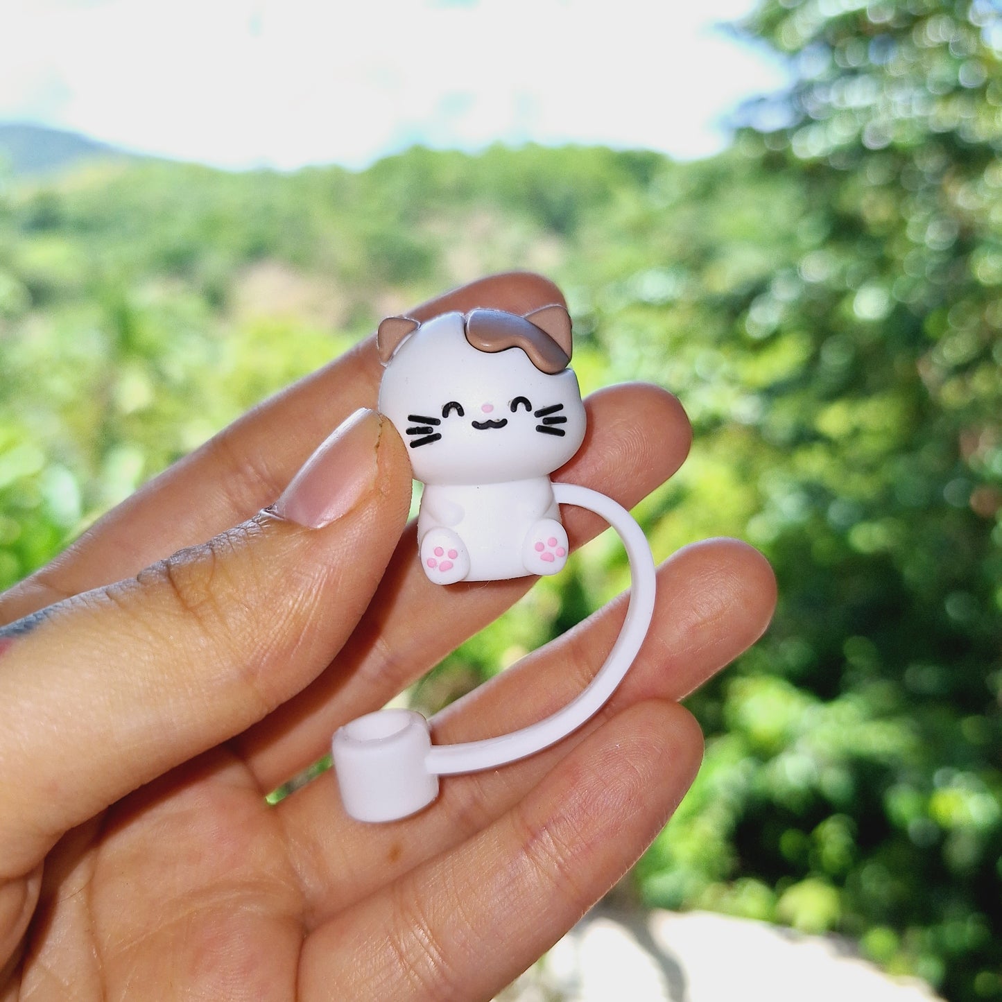 Cute Cat Stanley straw topper