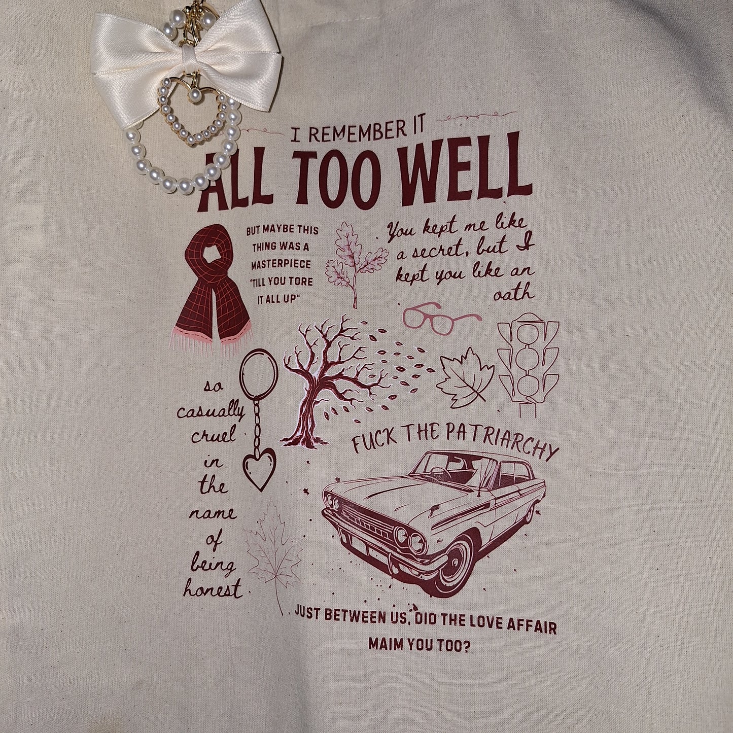 All too well tote bag