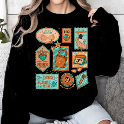Life of a Showgirl Stamps Sweatshirt