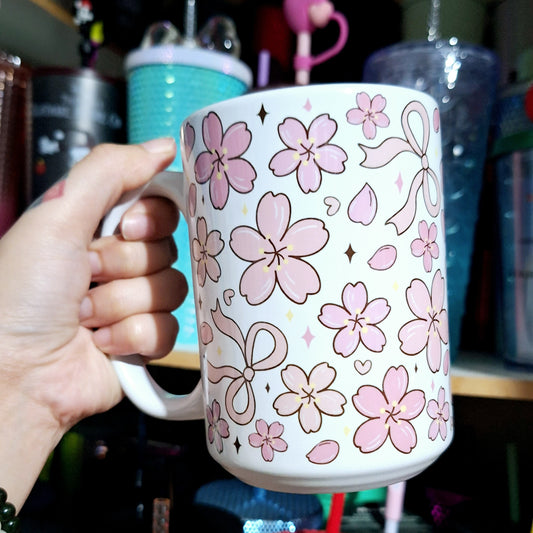 Cherry Blossom and Bows 15oz Mug