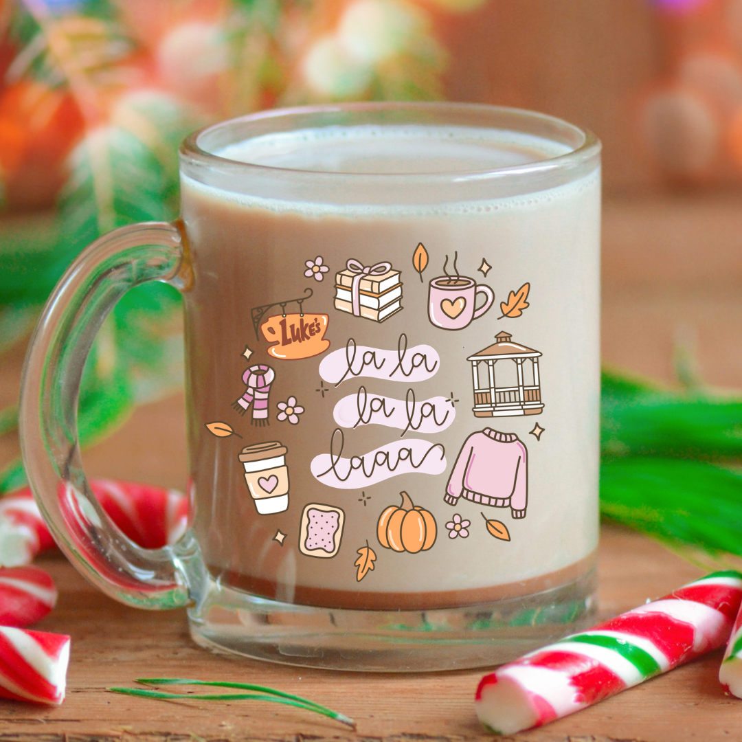 La la la Gilmore Girls Glass Mug