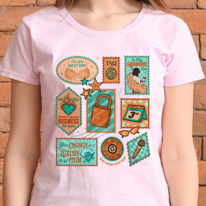 Life of a Showgirl Stamps Tshirt